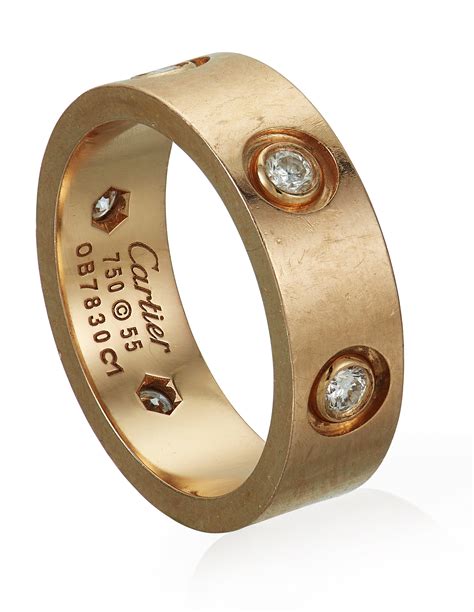 cartier gold rings|cartier gold ring with diamonds.